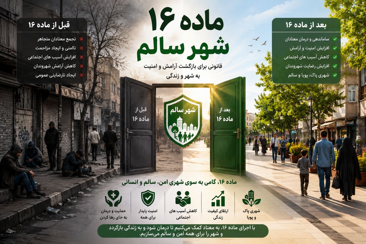 شهر سالم یا بحران پنهان؟ پرسشهایی درباره اعتیاد در مراغه و مخالفت با ماده ۱۶