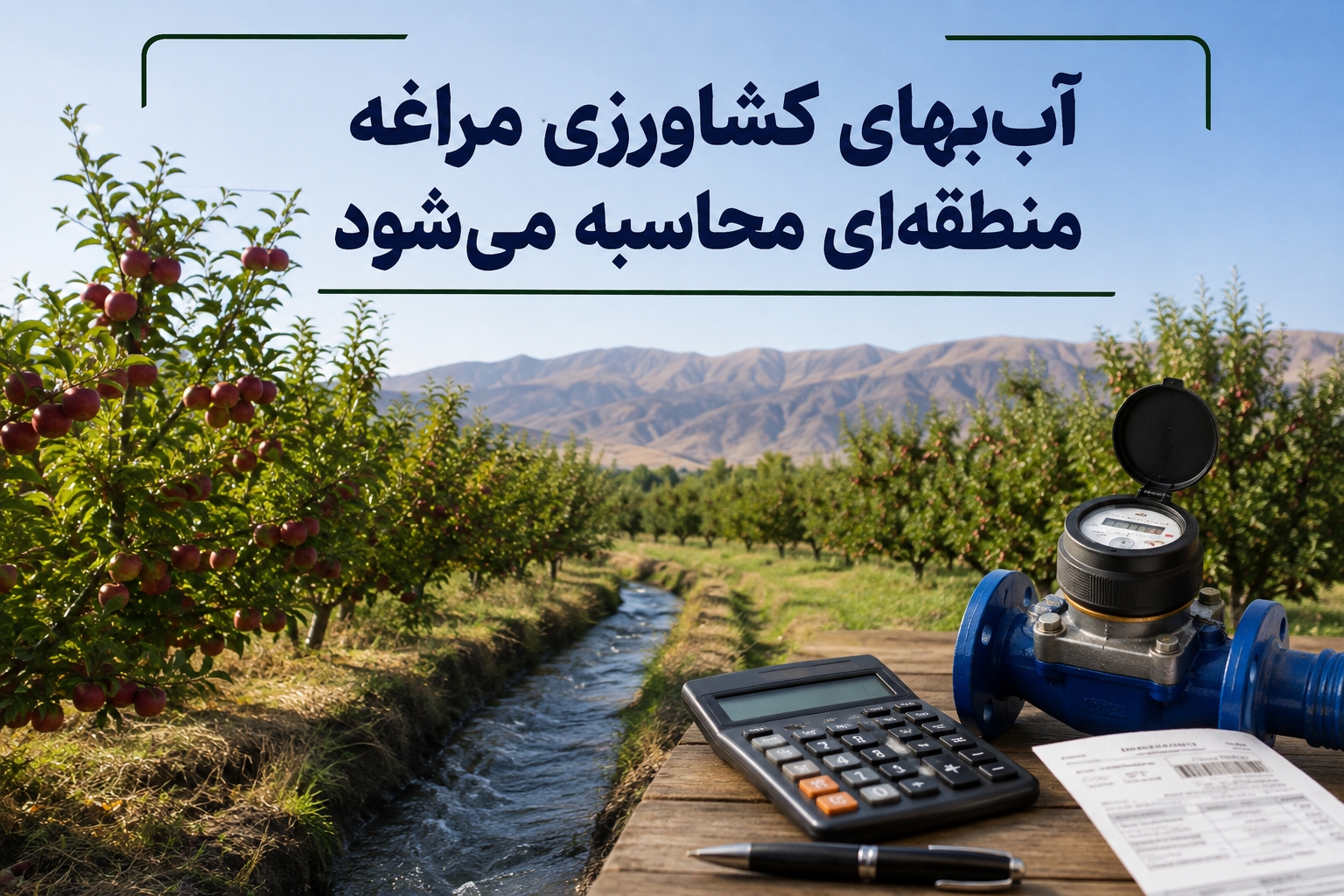 خبر خوب برای باغداران مراغه ، اعتراض جواب داد، آب‌بها بر اساس میزان آب تحویلی و شرایط هر منطقه محاسبه می‌شود
